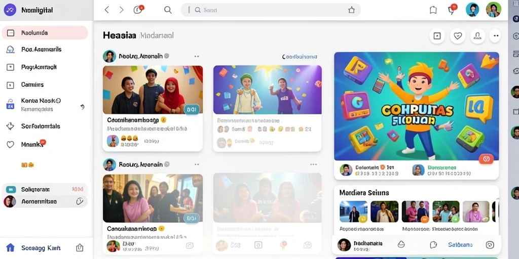 Tampilan antarmuka yang modern dan menarik.