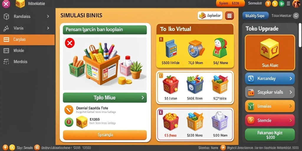 Antarmuka pengguna yang sederhana dan menarik.